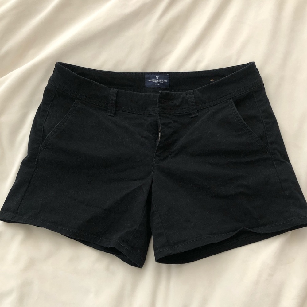 EUC American Eagle Black Midi Short Size 4